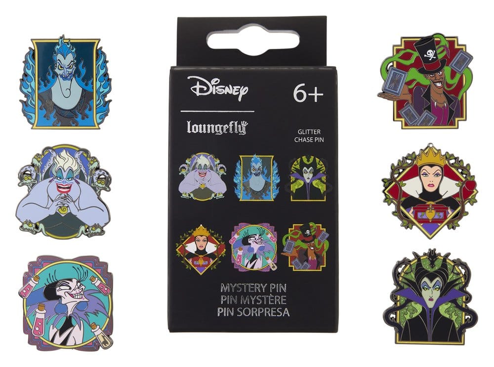 Disney Villains by Loungefly Ansteck-Pins Blind Display (12)