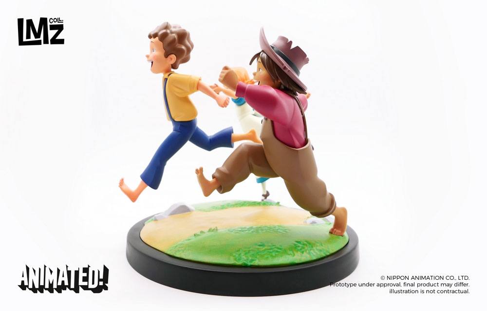 Tom Sawyers Abenteuer Animated! Statue Tom, Huck & Becky 23 cm
