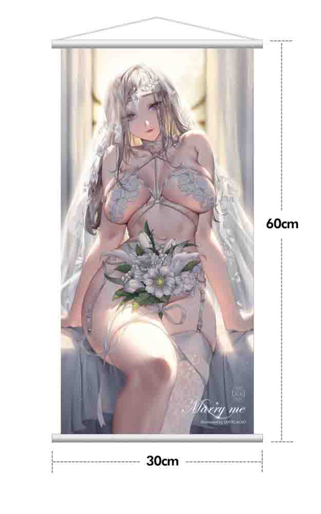 Original Illustration PVC Statue 1/4 Marry me Illustrated by LOVECACAO Bonus Inclusive Limited Edition 31 cm