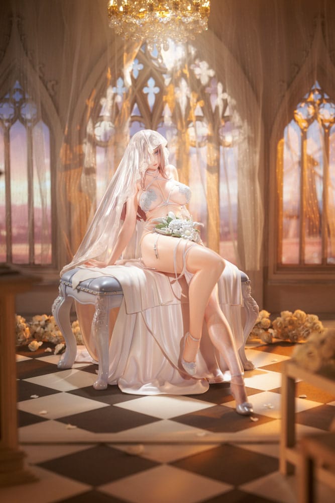 Original Illustration PVC Statue 1/4 Marry me Illustrated by LOVECACAO Bonus Inclusive Limited Edition 31 cm