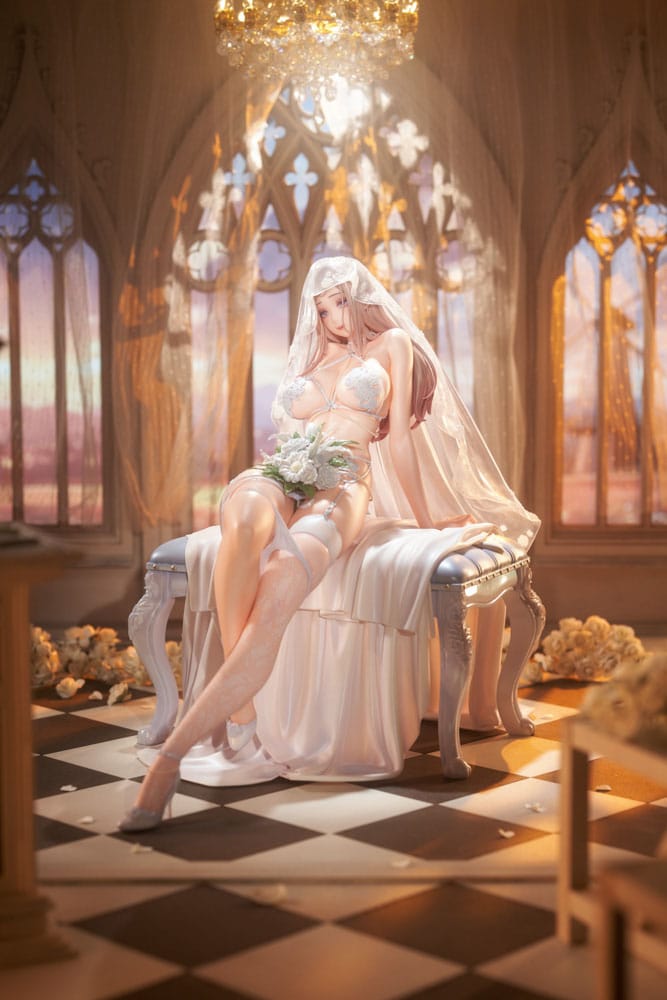 Original Illustration PVC Statue 1/4 Marry me Illustrated by LOVECACAO Bonus Inclusive Limited Edition 31 cm