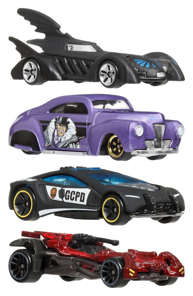 Batman Hot Wheels Silver Series Die-Cast Fahrzeuge 1/64 979R Sortiment (24)