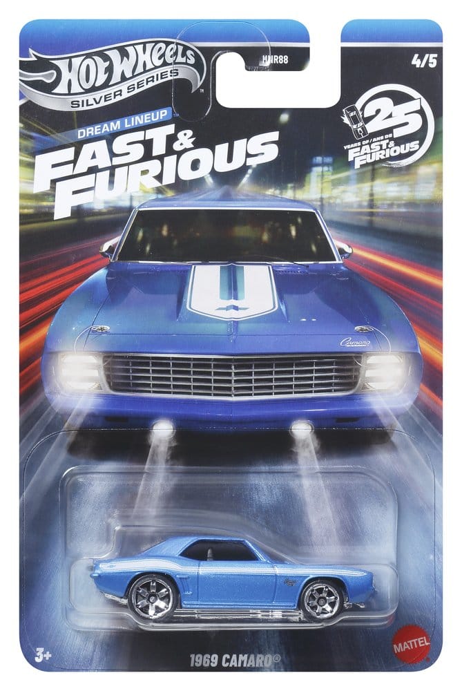 Fast & Furious Hot Wheels Silver Series Die-Cast Fahrzeuge 1/64 979N Sortiment (24)