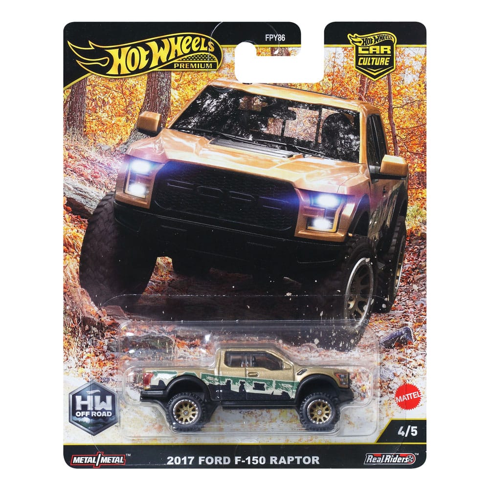 Hot Wheels Premium Car Culture Diecast Modellauto 1/64 2017 Ford F-150 Raptor