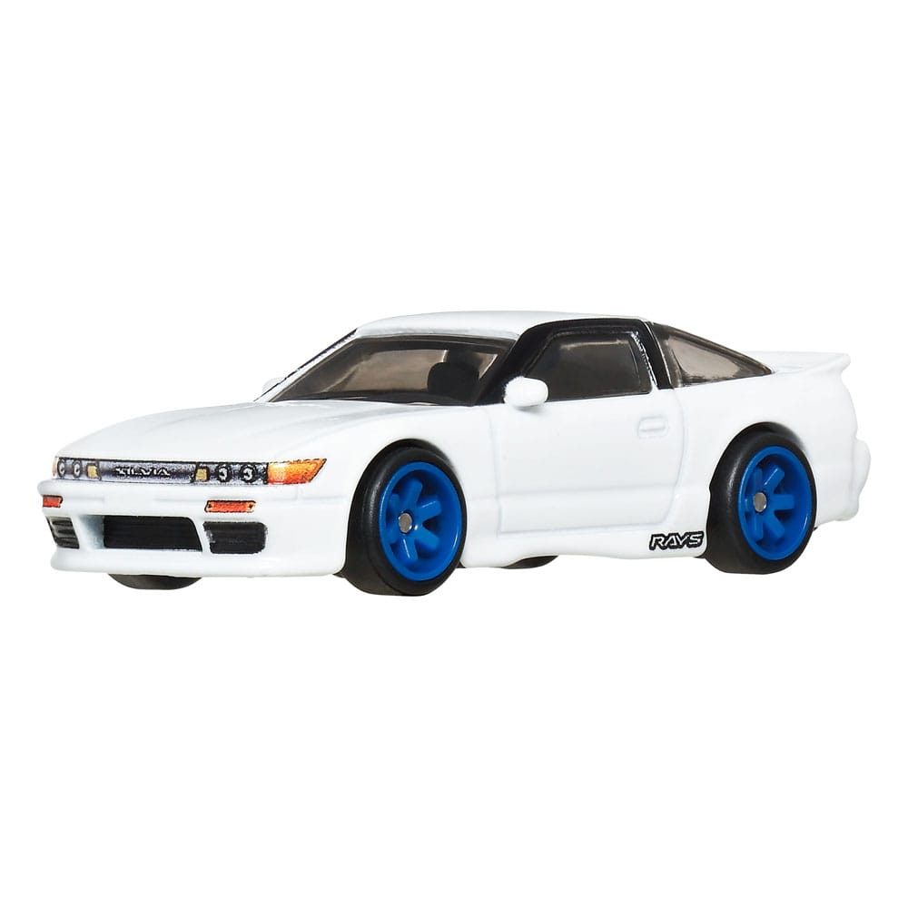 Hot Wheels Premium Car Culture Diecast Modellautos 2er-Pack 1/64 '96 Nissan 180SX Type X & Nissan SilEighty