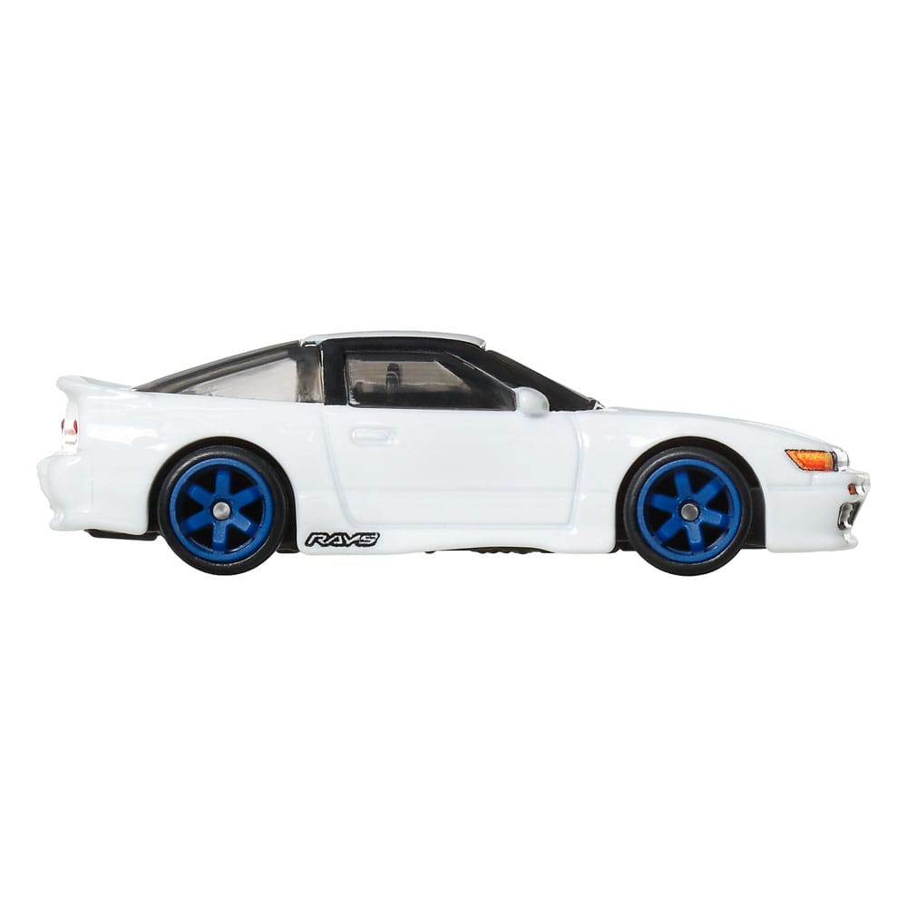 Hot Wheels Premium Car Culture Diecast Modellautos 2er-Pack 1/64 '96 Nissan 180SX Type X & Nissan SilEighty