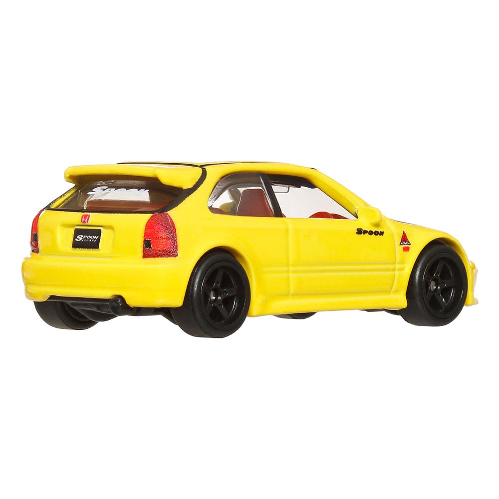 Hot Wheels Premium Car Culture Diecast Modellautos 2er-Pack 1/64 '99 Honda Civic Type R (EK9) & Honda Civic Type R