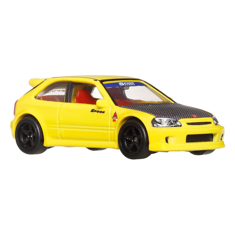 Hot Wheels Premium Car Culture Diecast Modellautos 2er-Pack 1/64 '99 Honda Civic Type R (EK9) & Honda Civic Type R