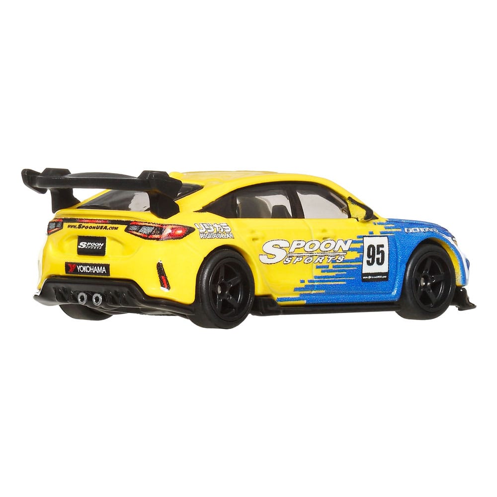 Hot Wheels Premium Car Culture Diecast Modellautos 2er-Pack 1/64 '99 Honda Civic Type R (EK9) & Honda Civic Type R