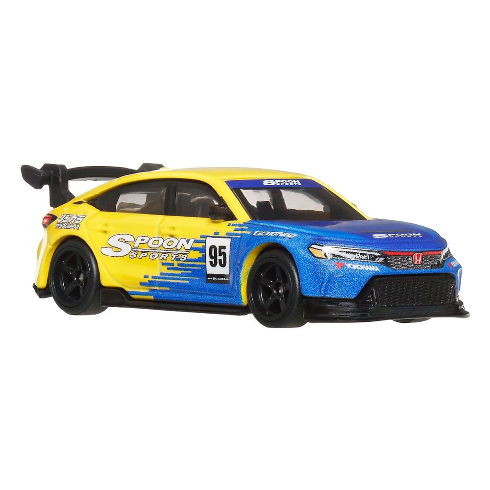 Hot Wheels Premium Car Culture Diecast Modellautos 2er-Pack 1/64 '99 Honda Civic Type R (EK9) & Honda Civic Type R