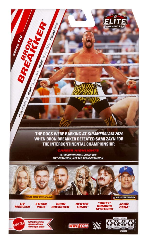 WWE Elite Collection Actionfigur Bron Breakker 15 cm