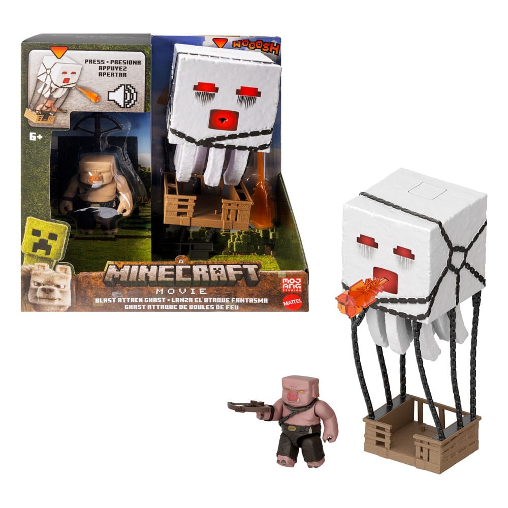 Ein Minecraft Film Actionfigur Blast Attack Ghast 25 cm