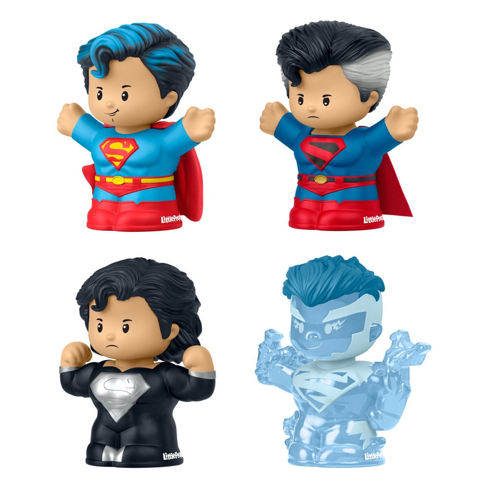 DC Comics Little People Collector Minifiguren 4er-Pack Superman: Through the Ages 7 cm