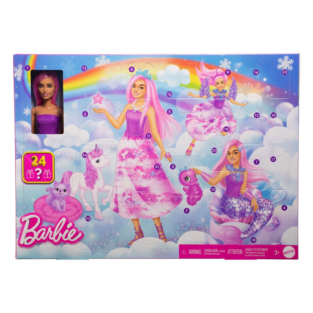 Barbie Adventskalender mit Puppe Fantasy