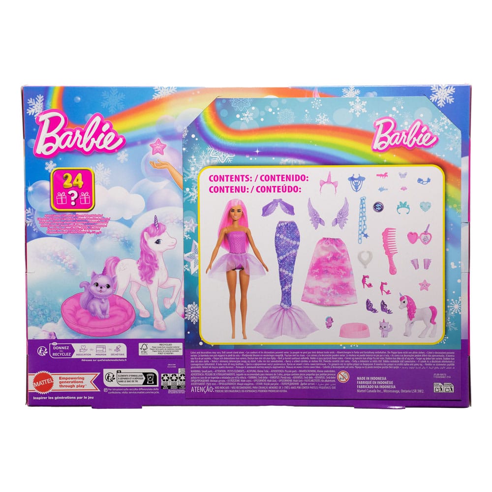 Barbie Adventskalender mit Puppe Fantasy