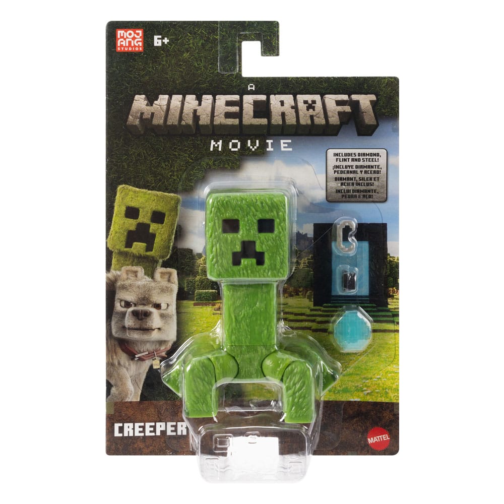 Ein Minecraft Film Actionfigur Creeper 10 cm
