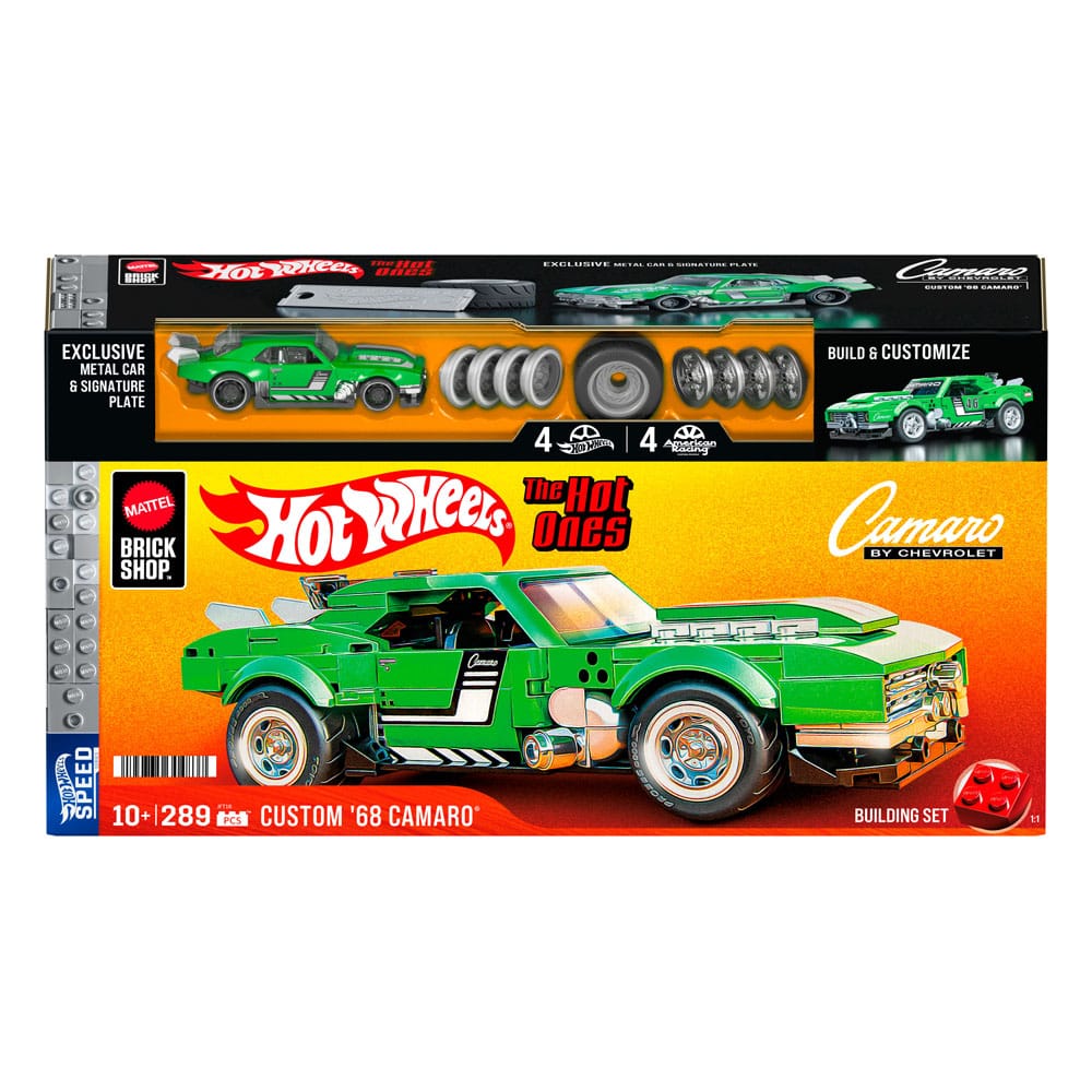 Mattel Brick Shop Hot Wheels Speed Series Bauset 1/32 Custom '68 Camaro