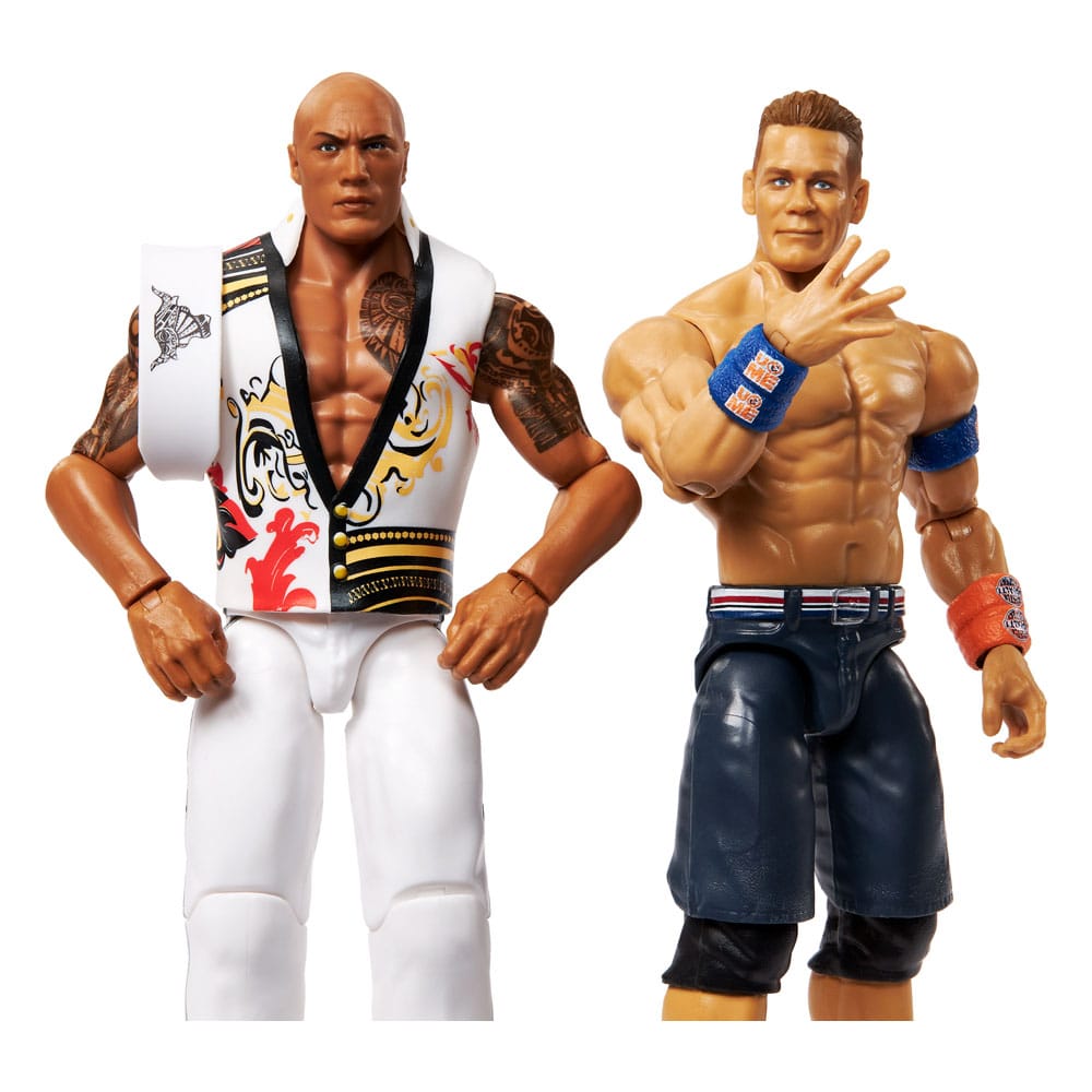 WWE Main Event Showdown Actionfiguren The Rock Final Boss vs John Cena 2-Pack 15 cm