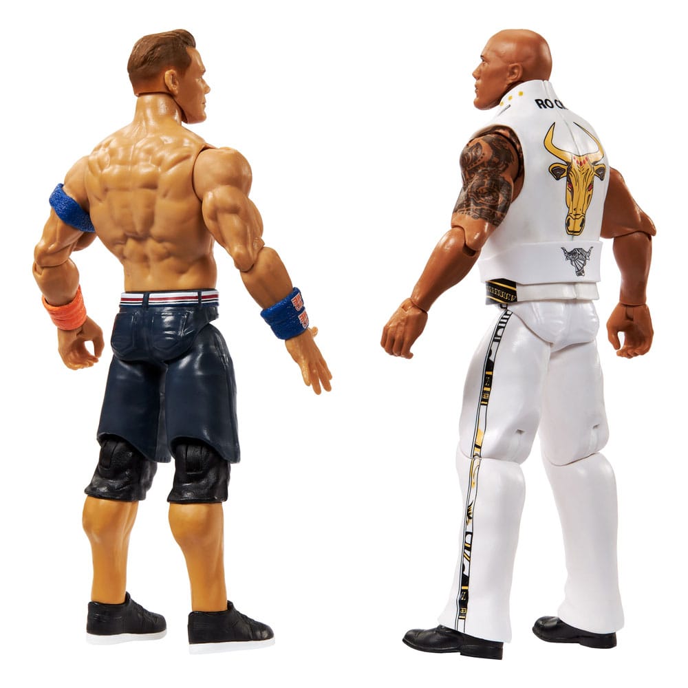 WWE Main Event Showdown Actionfiguren The Rock Final Boss vs John Cena 2-Pack 15 cm
