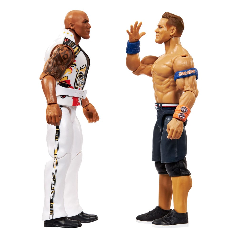 WWE Main Event Showdown Actionfiguren The Rock Final Boss vs John Cena 2-Pack 15 cm