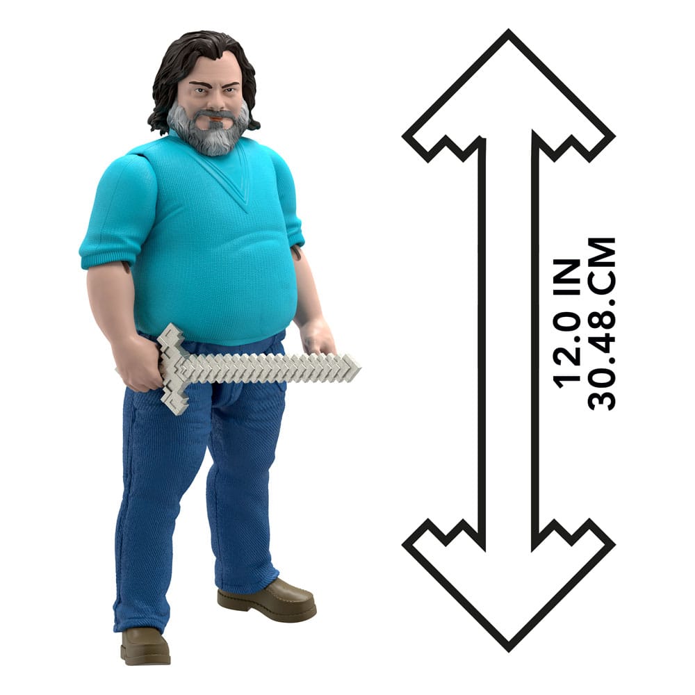 Ein Minecraft Film Actionfigur Steve 30 cm