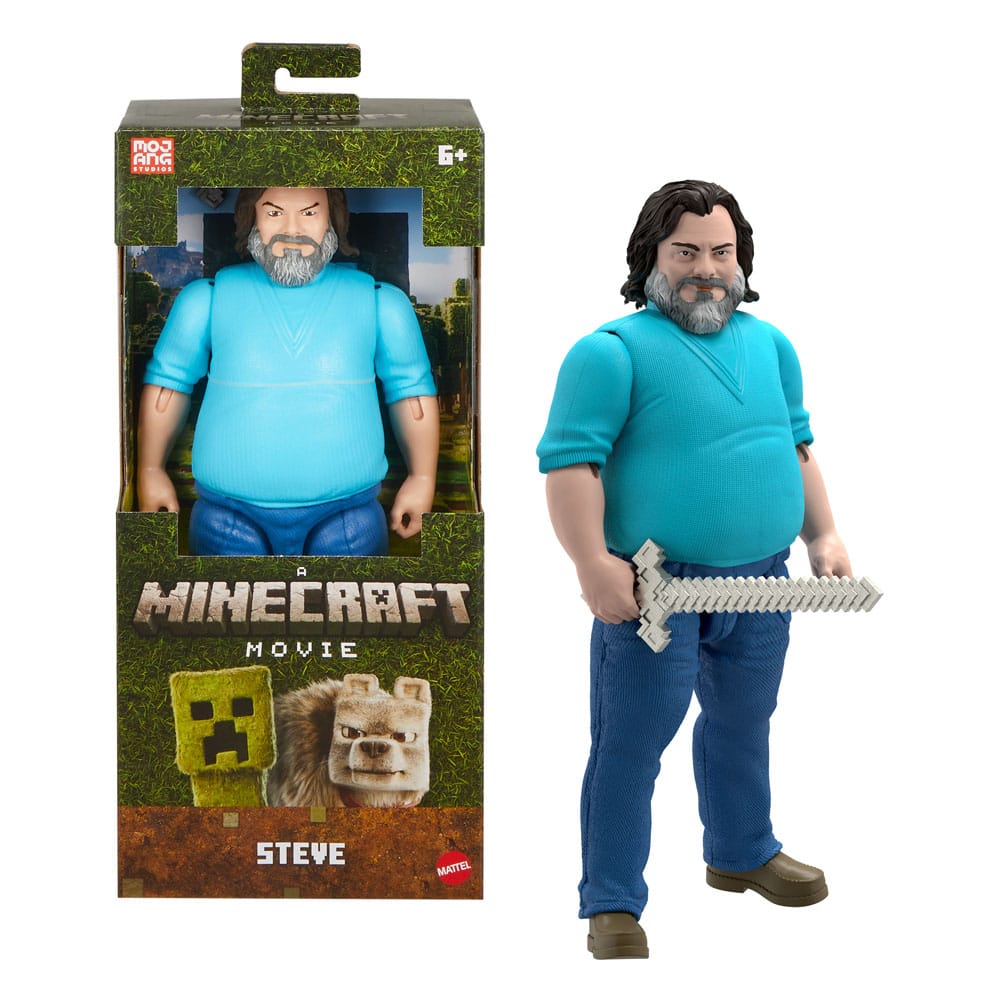 Ein Minecraft Film Actionfigur Steve 30 cm