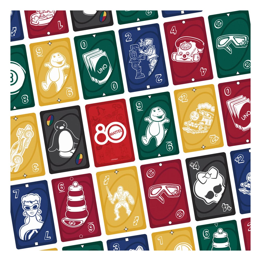 Mattel 80th Anniversary UNO Kartenspiel Ruby Red