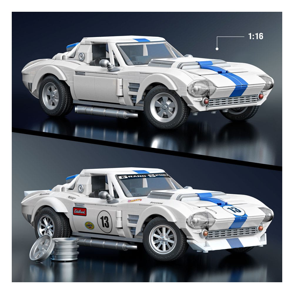 Mattel Brick Shop Hot Wheels Elite Series Bauset 1/16 Corvette Grand Sport