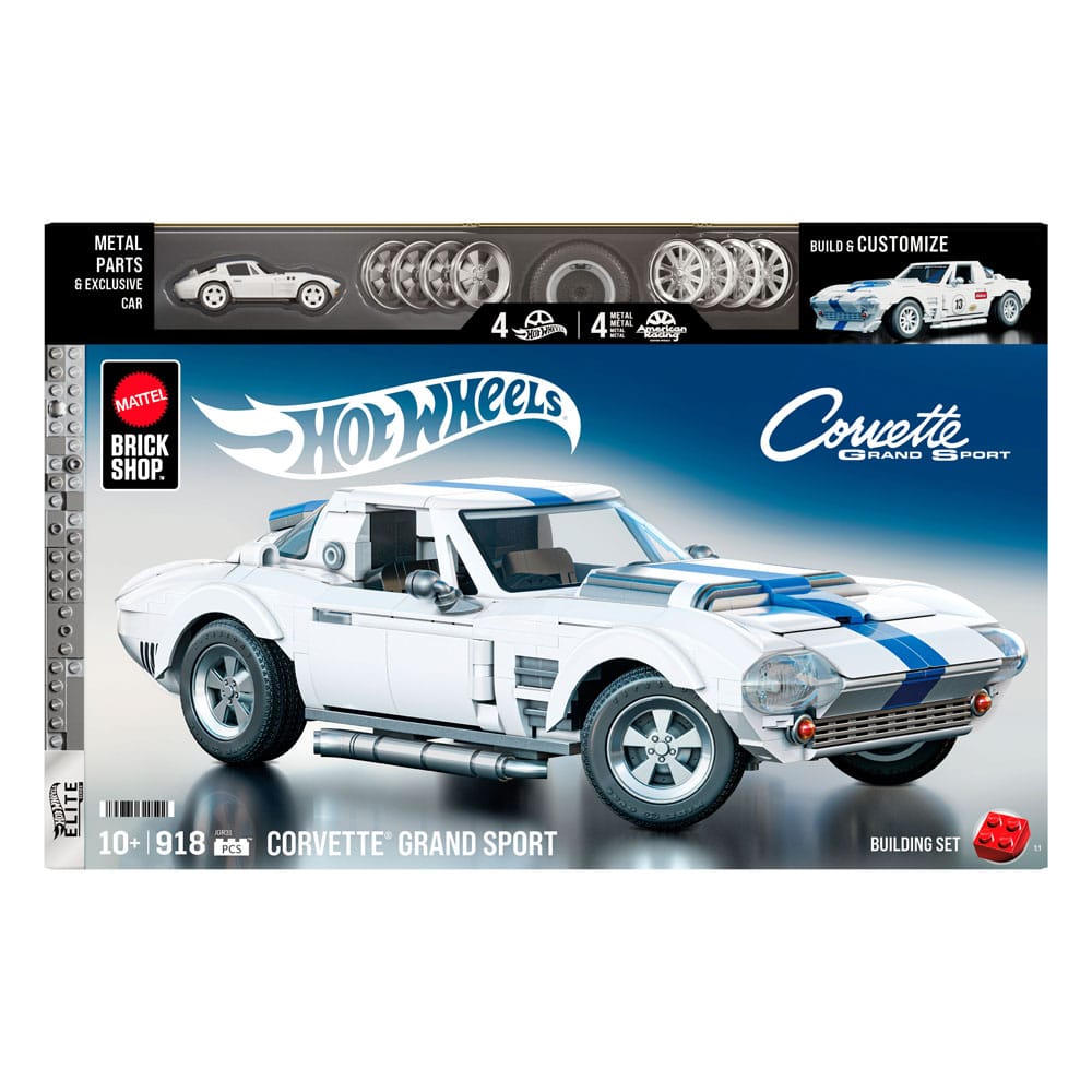 Mattel Brick Shop Hot Wheels Elite Series Bauset 1/16 Corvette Grand Sport
