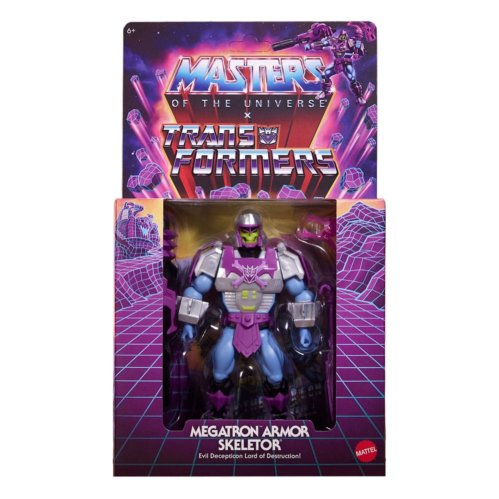 Masters of the Universe x Transformers Actionfigur Megatron Armor Skeletor heo European Exclusive 14 cm