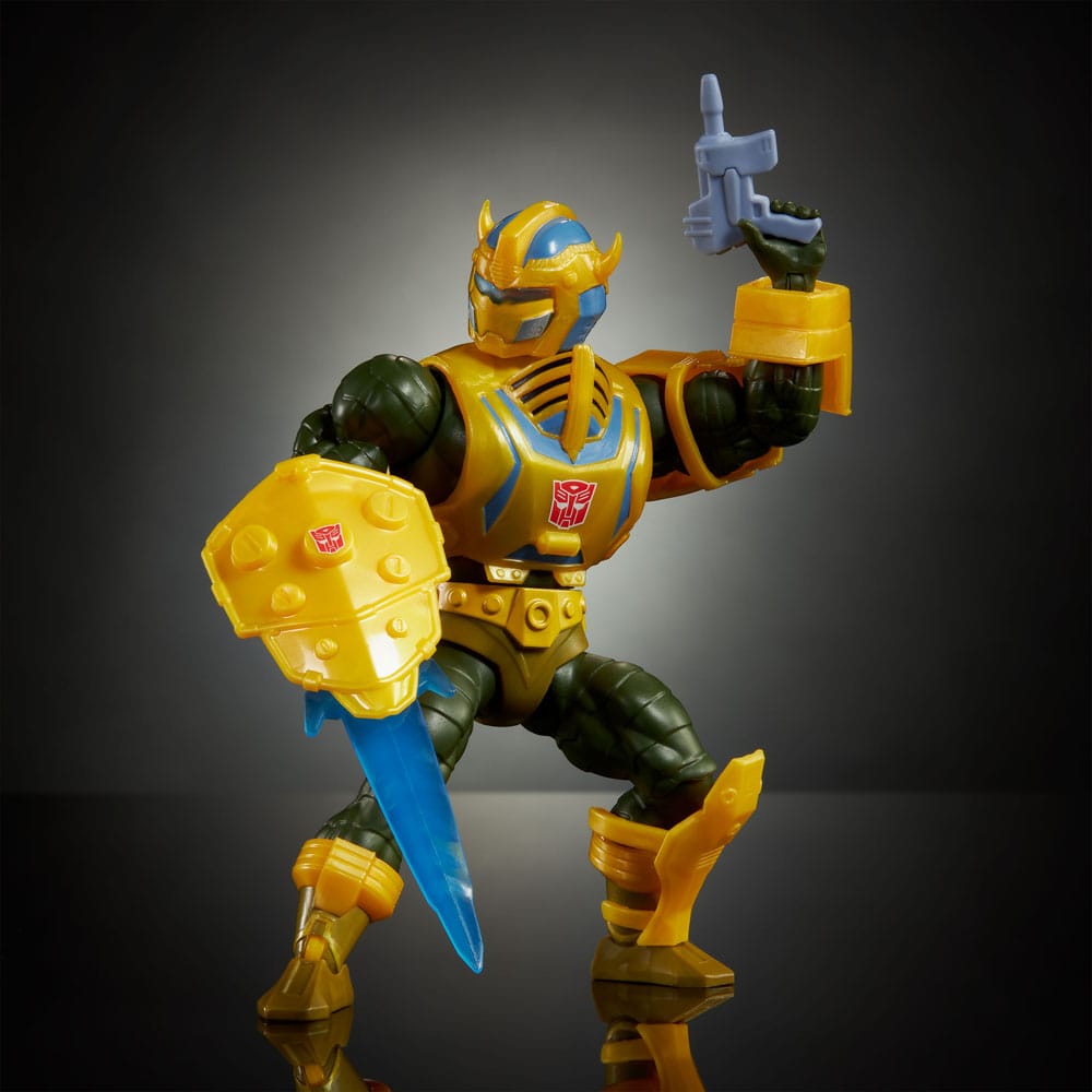 Masters of the Universe x Transformers Actionfigur Bumblebee Armor Man-At-Arms heo European Exclusive 14 cm