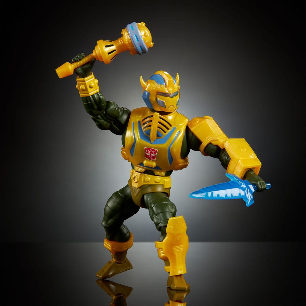 Masters of the Universe x Transformers Actionfigur Bumblebee Armor Man-At-Arms heo European Exclusive 14 cm