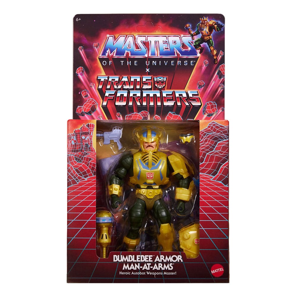 Masters of the Universe x Transformers Actionfigur Bumblebee Armor Man-At-Arms heo European Exclusive 14 cm