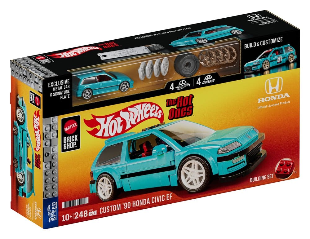 Hot Wheels Speed Series Mattel Brick Shop Bauset 1/32 Custom ’90 Honda Civic EF