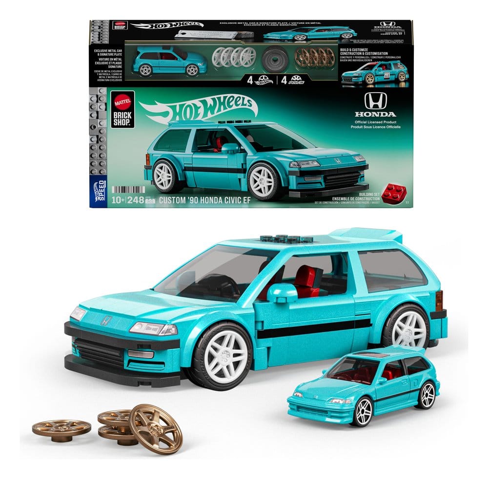 Hot Wheels Speed Series Mattel Brick Shop Bauset 1/32 Custom ’90 Honda Civic EF