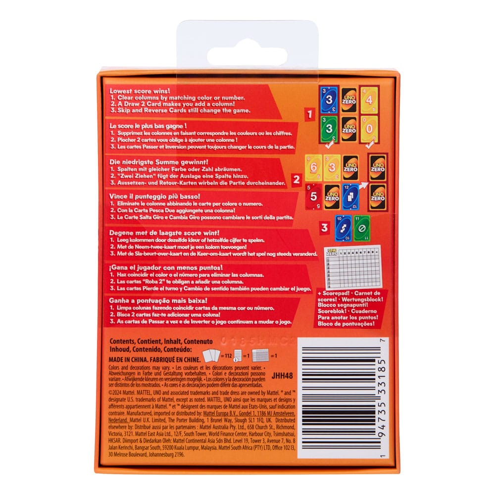 UNO Zero Kartenspiel