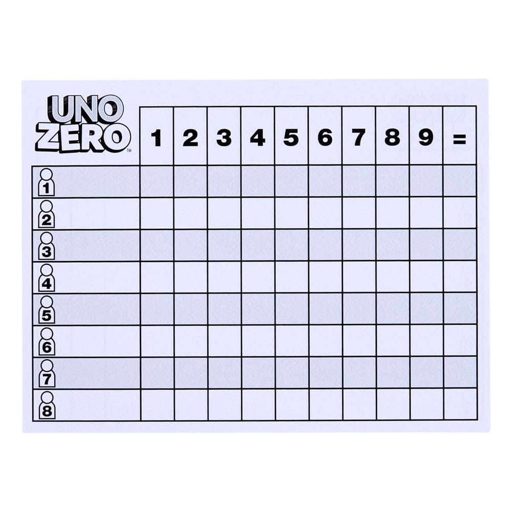 UNO Zero Kartenspiel