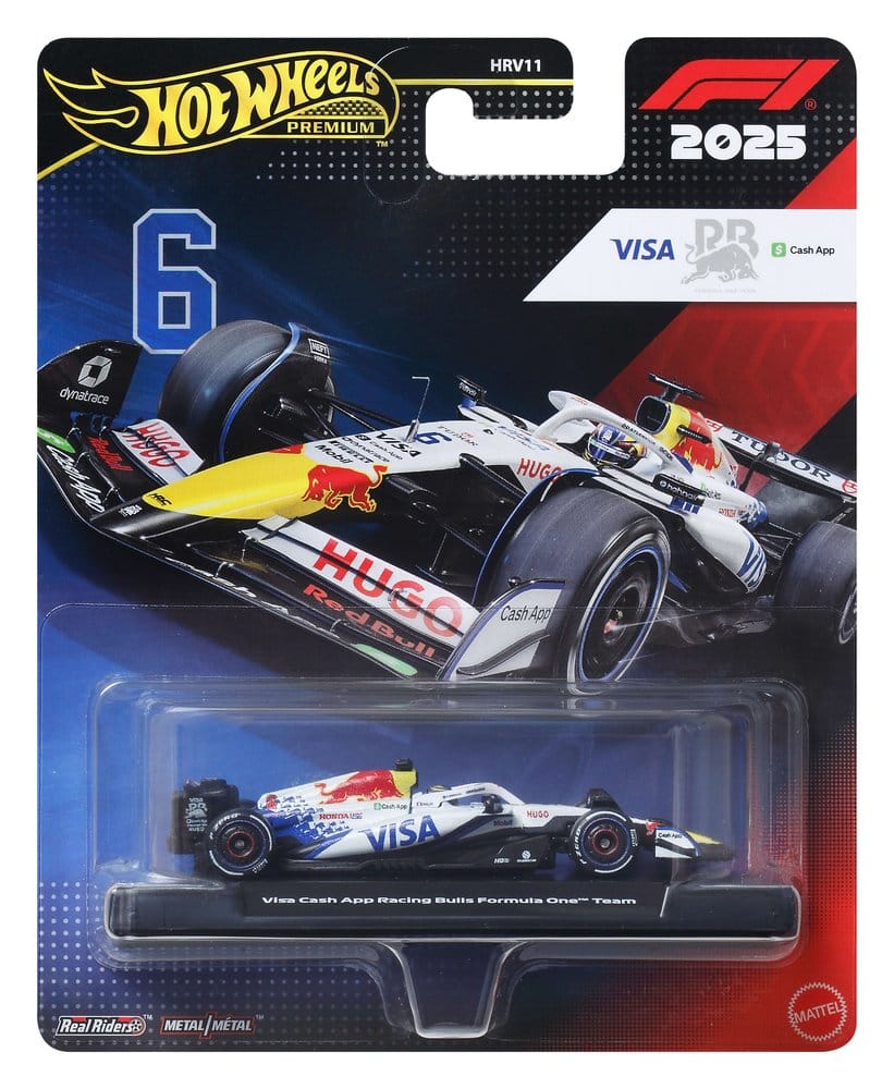 Formel 1 Hot Wheels Premium Die-Cast Fahrzeug 1/64 Visa Cash App Racing Bulls F1 Team