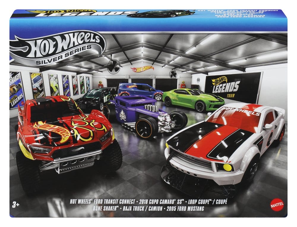 Hot Wheels Silver Series Die-Cast Fahrzeuge 6er-Pack 1/64 Legends