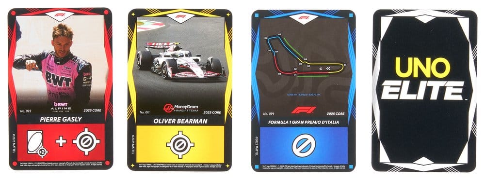 Formula 1 UNO Kartenspiel Elite F1 Starter-Set