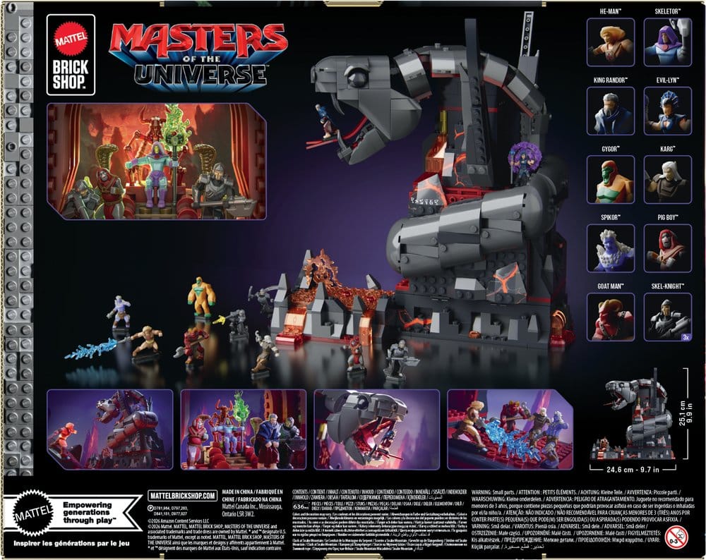 Masters of the Universe Mattel Brick Shop Bauset Snake Mountain