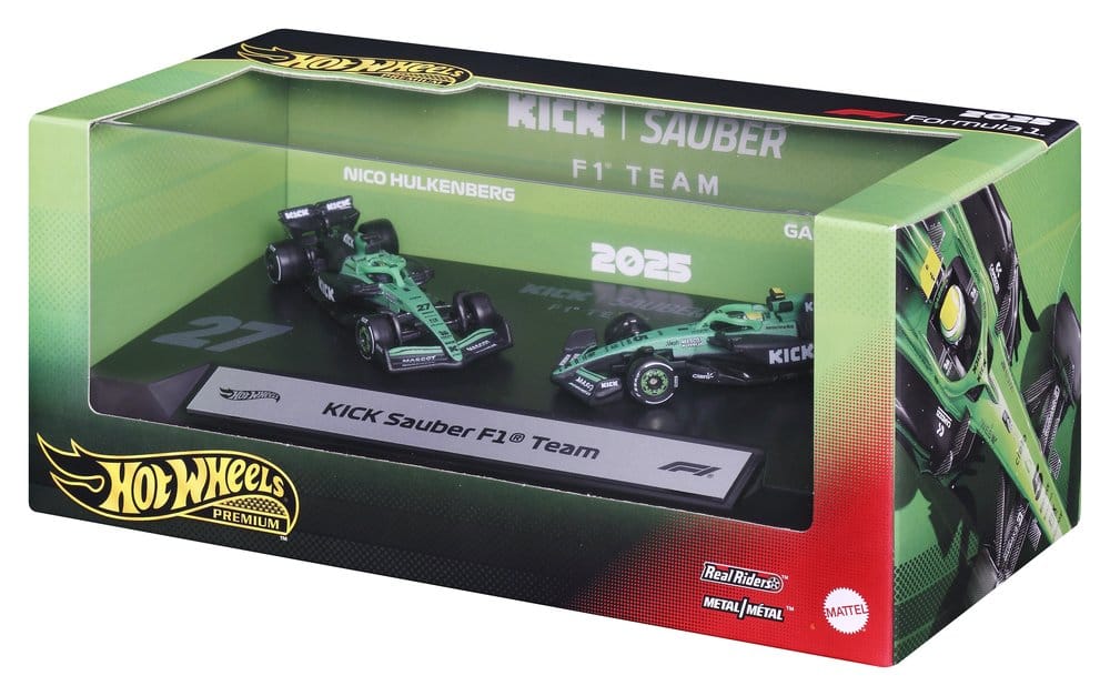 Formel 1 Hot Wheels Premium Die-Cast Fahrzeuge 2er-Pack 1/64 KICK Sauber Team