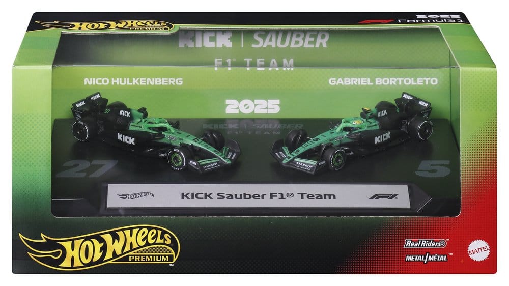 Formel 1 Hot Wheels Premium Die-Cast Fahrzeuge 2er-Pack 1/64 KICK Sauber Team