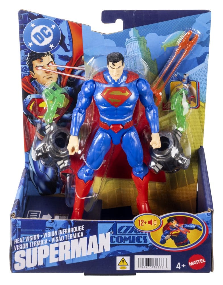 DC Premier Actionfigur mit Sound & Licht Heat Vision Superman 16 cm