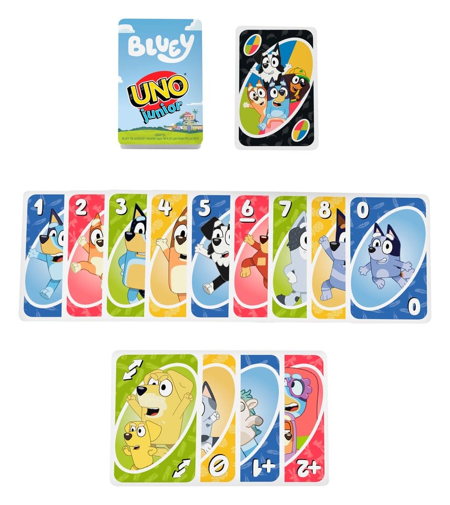 Bluey UNO Junior Kartenspiel