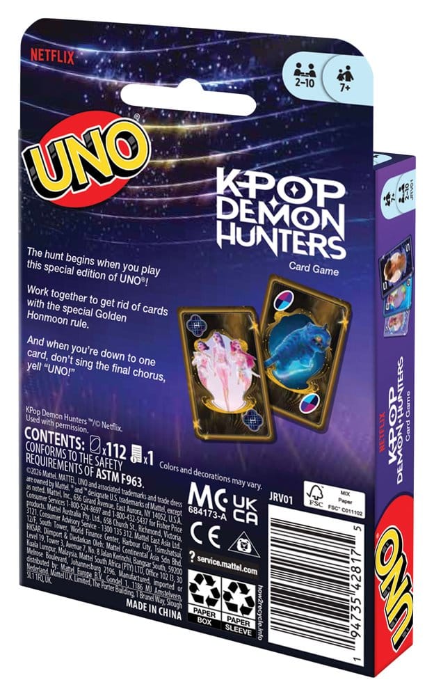 KPop Demon Hunters UNO Kartenspiel