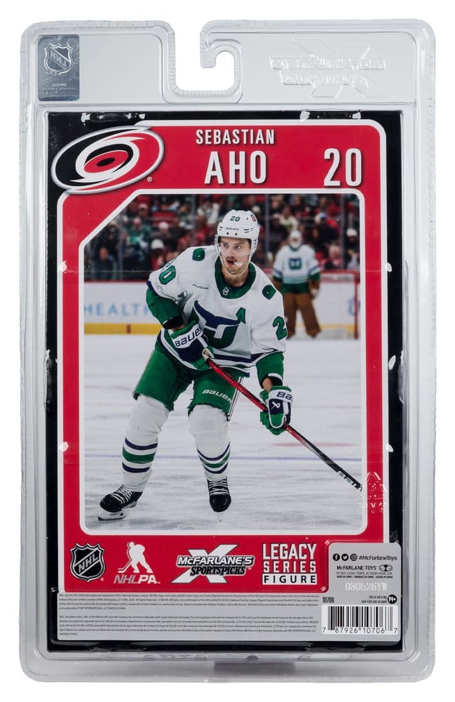 NHL McFarlane SportsPicks Actionfigur Sebastian Aho (Hartford Whalers Retro) 18 cm