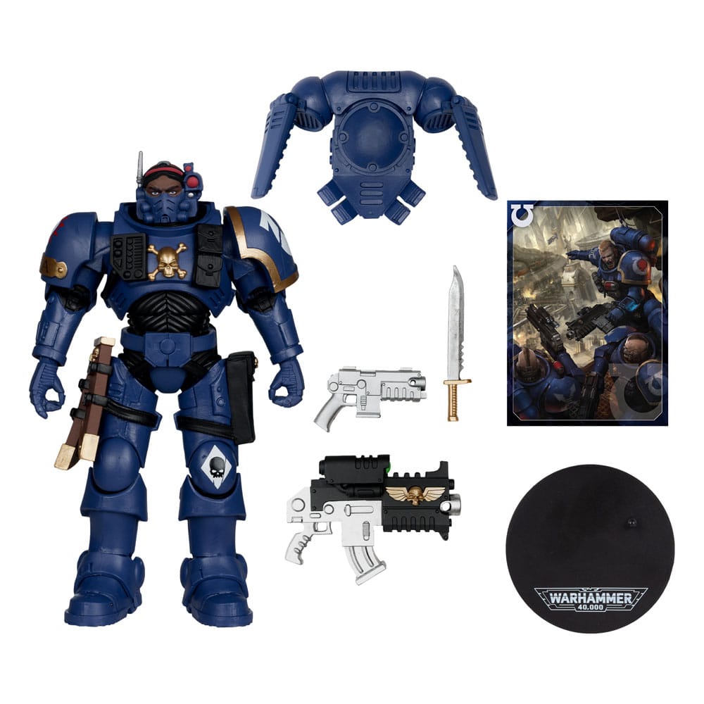Warhammer 40,000 Actionfigur Lieutenant in Phobos Armor (Ultramarines) 18 cm