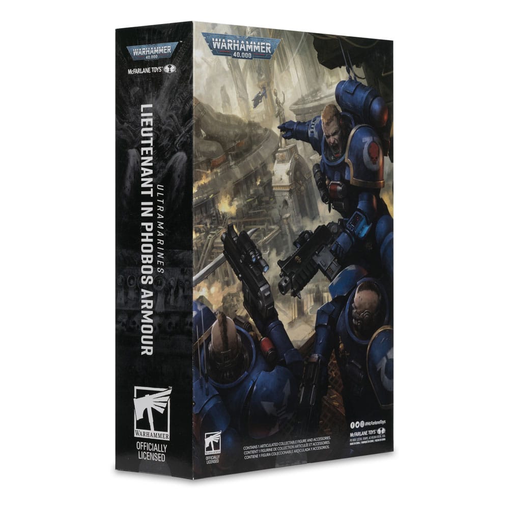 Warhammer 40,000 Actionfigur Lieutenant in Phobos Armor (Ultramarines) 18 cm