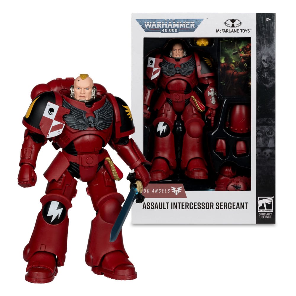 Warhammer 40,000 Actionfigur Assault Intercessor Sergeant (Blood Angel) 18 cm